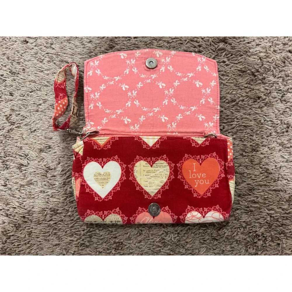 Handmade Wristlet‎ Heart Bag
